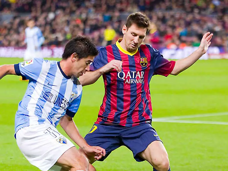 messi playing for barcelona