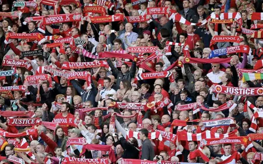 liverpool fans singing 'You’ll Never Walk Alone'